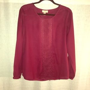 ❄️🎄LOFT**maroon blouse